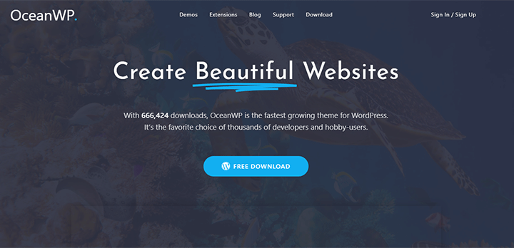 OceanWP: бесплатная многоцелевая тема WordPress