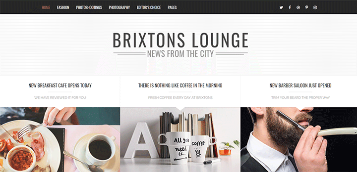Блог Brixton - Отзывчивая Тема Блога WordPress